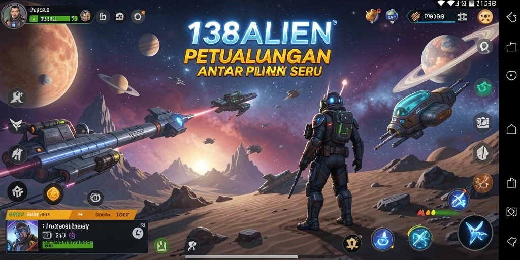 Gameplay seru di dunia luar angkasa dalam 138ALIEN.