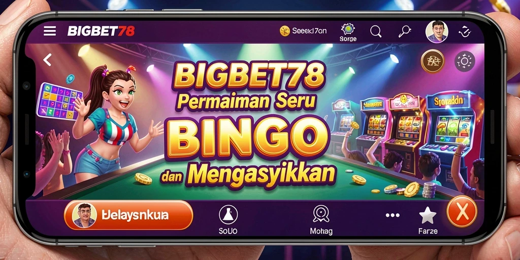 Screenshot gameplay BIGBET78 menunjukkan keseruan bermain Bingo.
