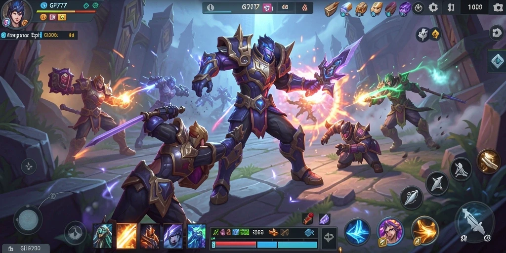 Gameplay intens dan karakter MOBA yang unik dalam GF777.