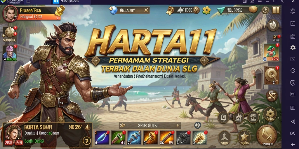 Gambaran menarik dari gameplay HARTA11 dalam aksi SLG.