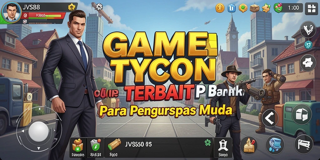 Screenshot JVS88 menampilkan antrean pelanggan di toko yang sibuk.
