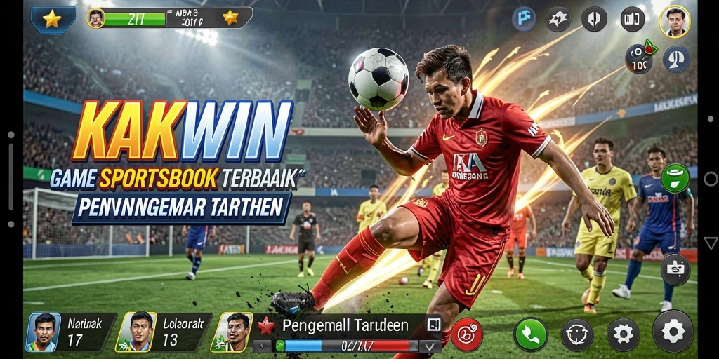 Tampilan screenshot gameplay KAKWIN yang menunjukkan fitur taruhan.