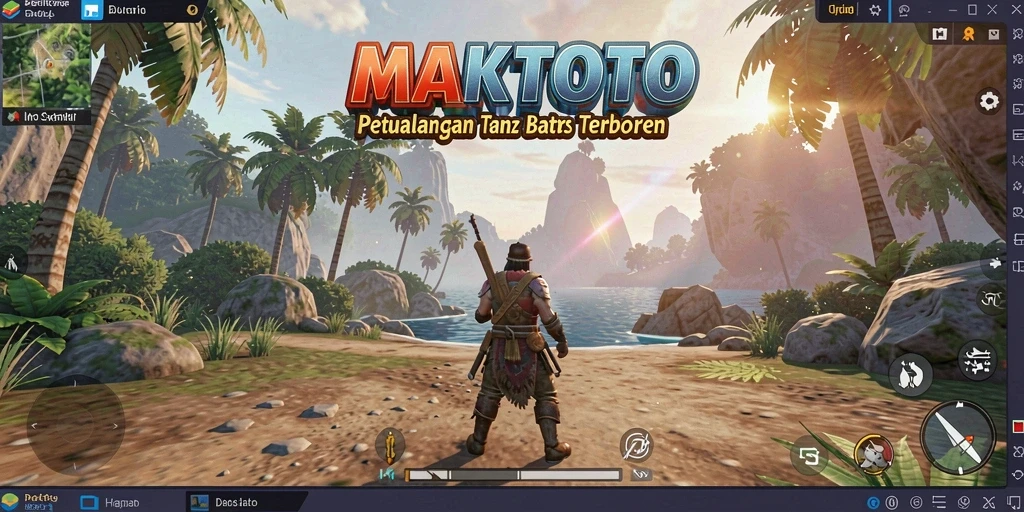Tampilan gameplay yang menakjubkan di MAKTOTO dengan dunia terbuka.