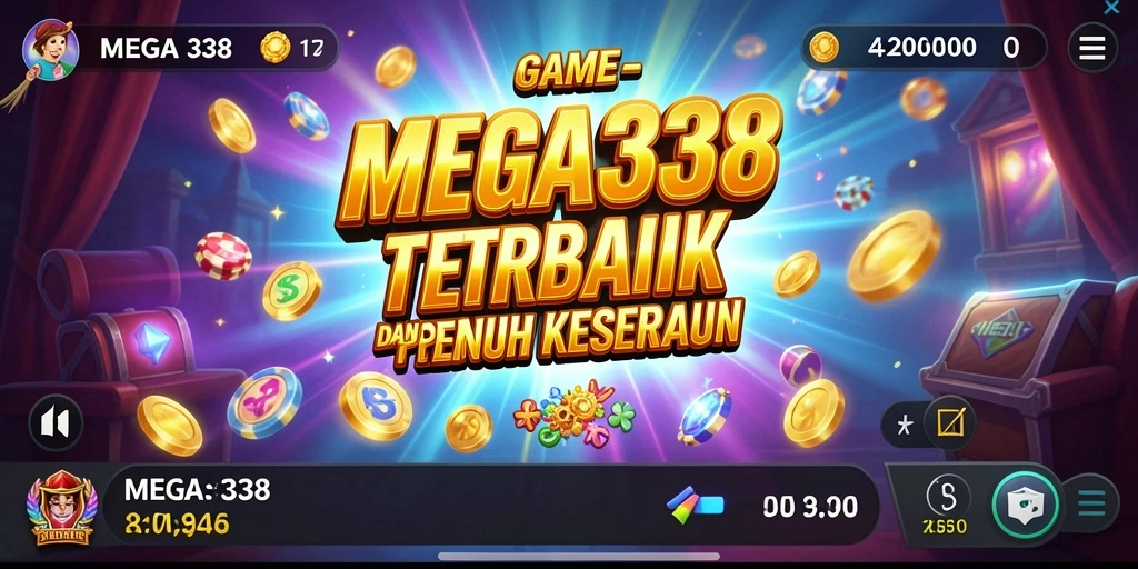 Tampilan menarik dari gameplay slot MEGA338 yang penuh warna.
