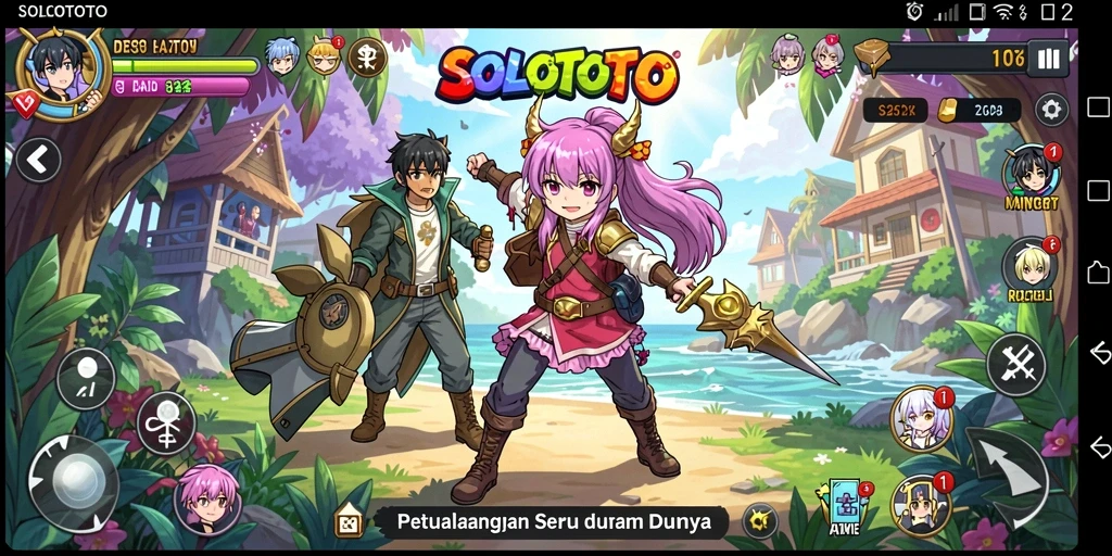 Tampilan menarik dari gameplay SOLOTOTO yang mendebarkan.