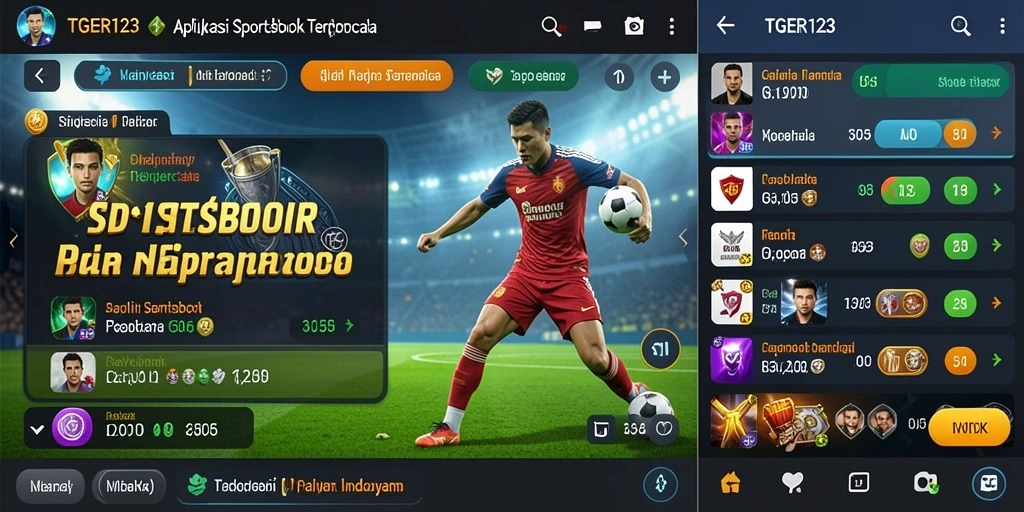 Tampilan antarmuka sportsbook TGER123 yang menarik dan mudah digunakan.