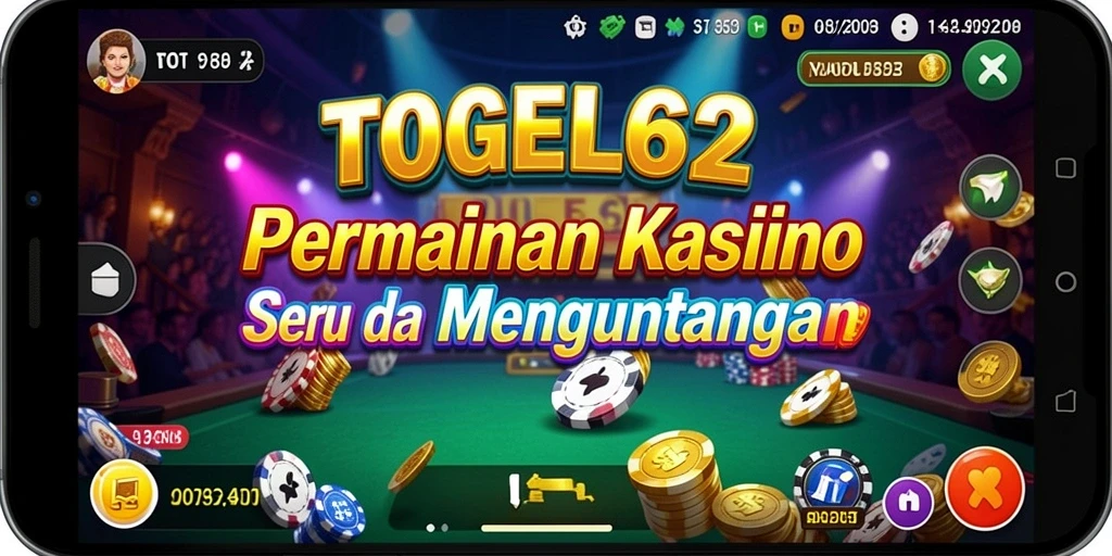 Screenshot utama TOGEL62 menunjukkan gameplay Kasino yang seru.