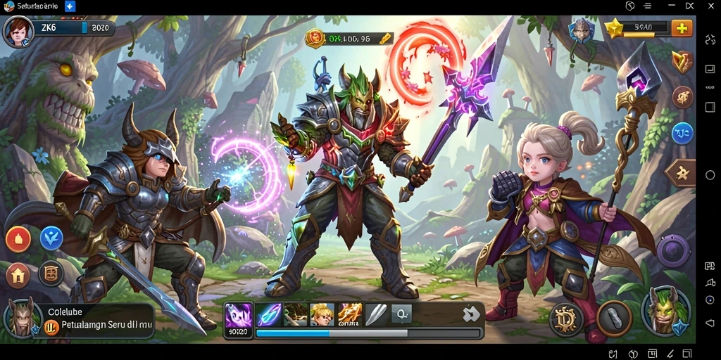 Screenshot gameplay ZK6 menampilkan aksi seru dalam petualangan.
